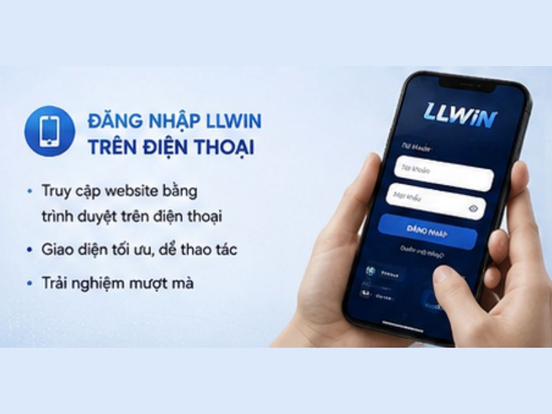 Đăng nhập LLWIN trên điện thoại