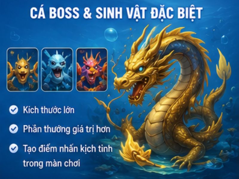 Cá Boss và sinh vật đặc biệt