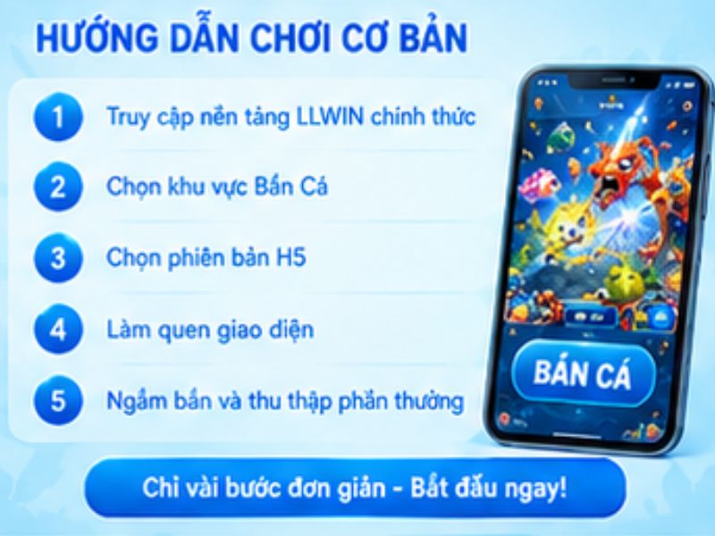 Cách chơi Bắn Cá H5 LLWIN cơ bản