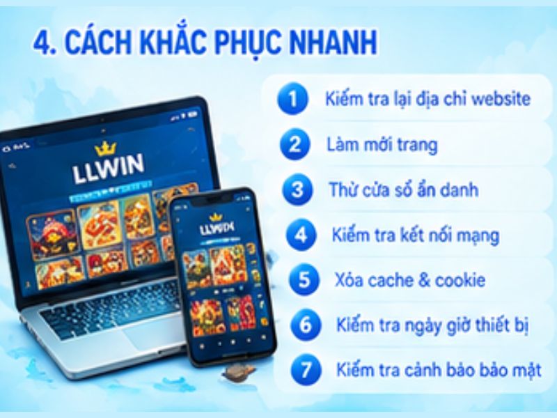 Cách khắc phục khi link vào LLWIN bị chặn