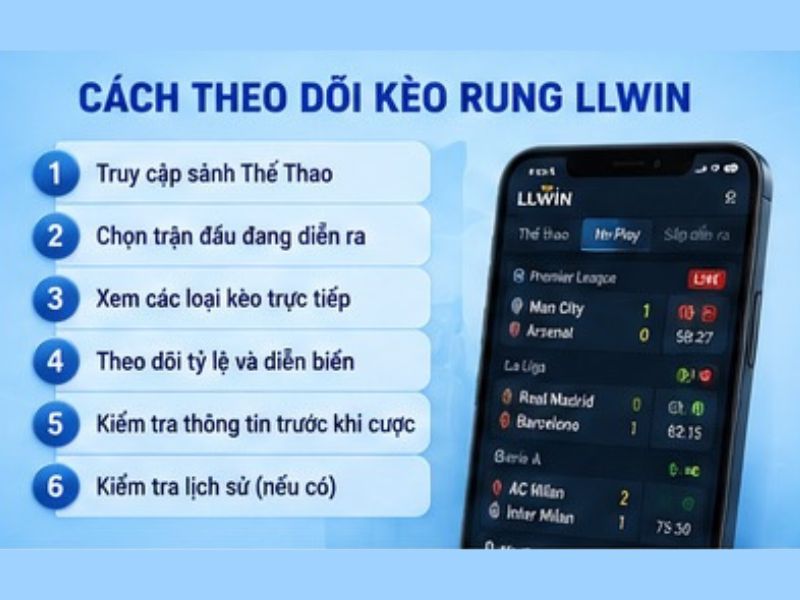 Cách theo dõi kèo rung LLWIN