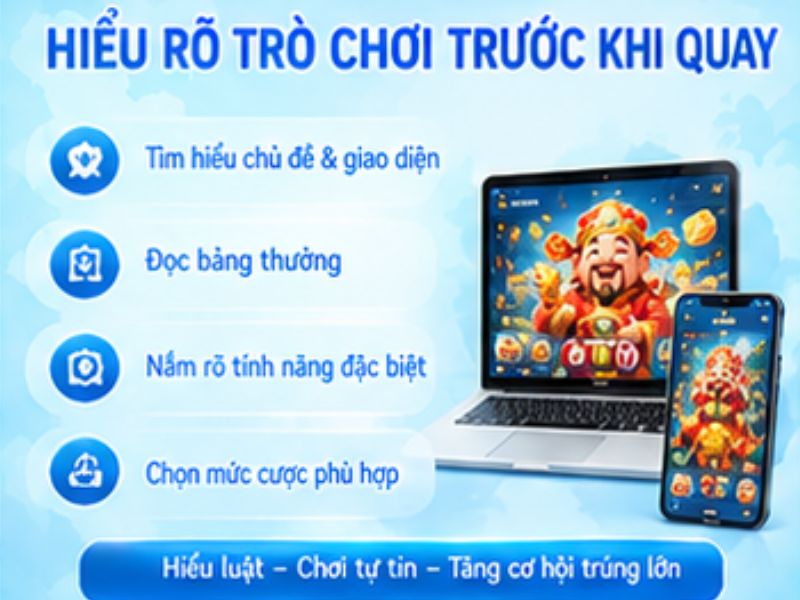 Hiểu rõ trò chơi trước khi quay