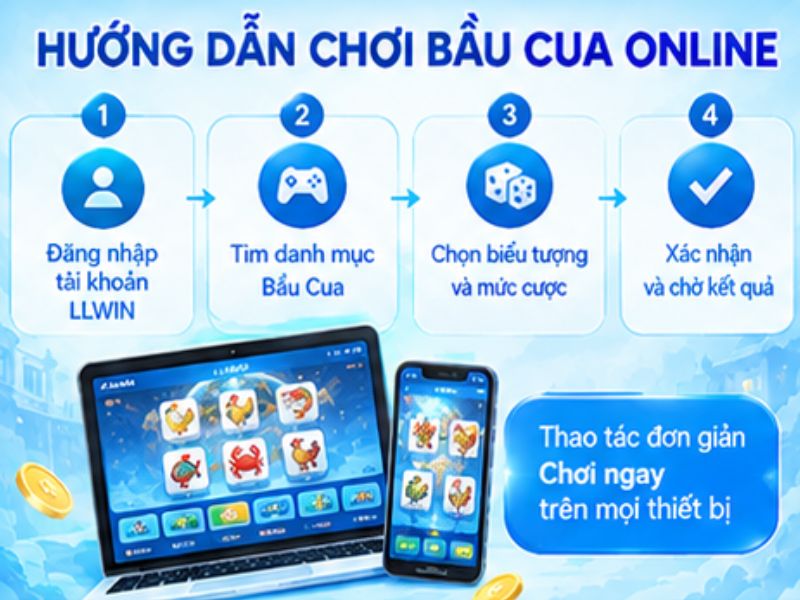 Hướng Dẫn Chơi Bầu Cua Online LLWIN
