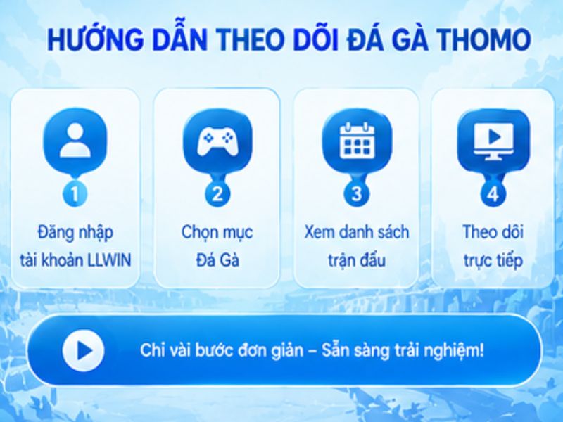 Hướng Dẫn Truy Cập Đá Gà Thomo LLWIN