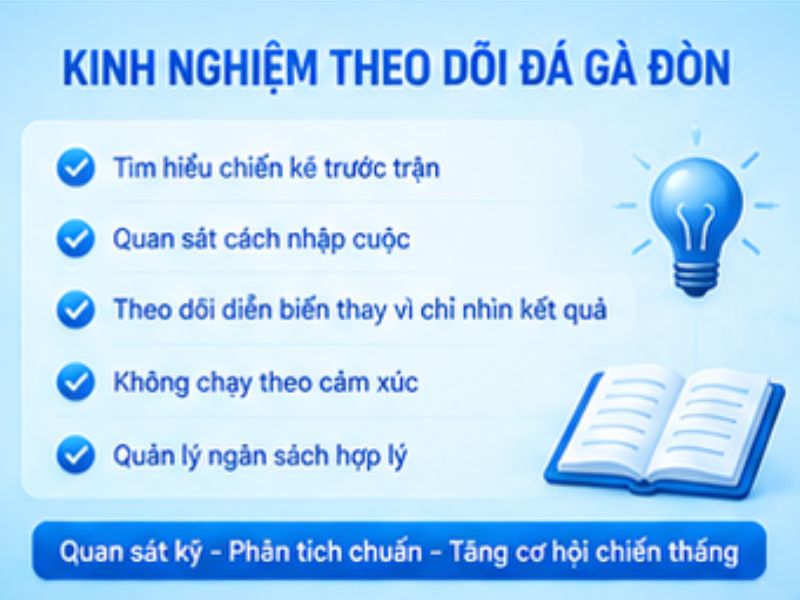 Kinh nghiệm theo dõi đá gà đòn LLWIN