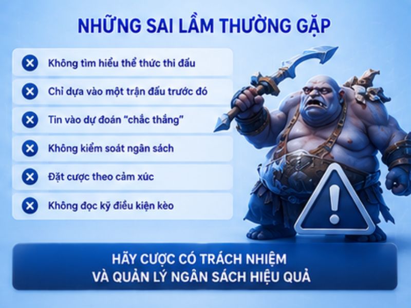 Những Sai Lầm Cần Hạn Chế Khi Theo Dõi Kèo Dota 2