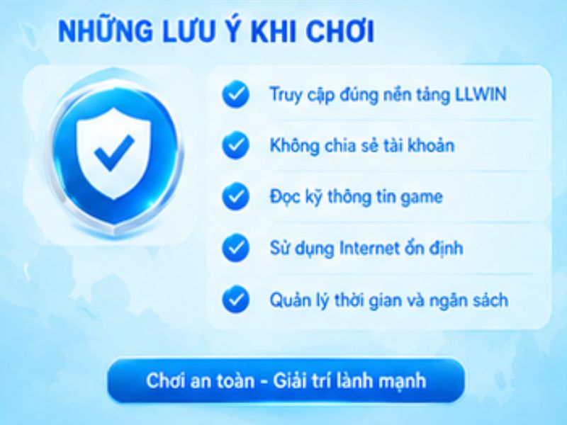 Những lưu ý khi trải nghiệm Bắn Cá H5 LLWIN