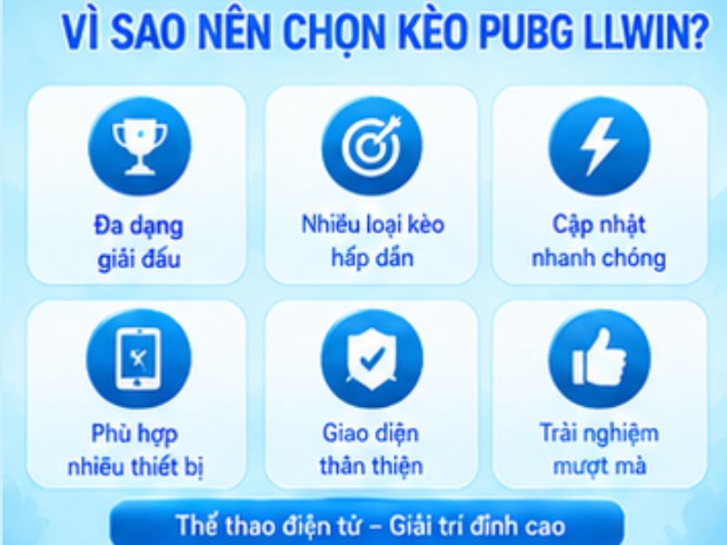 Vì sao kèo PUBG LLWIN được yêu thích